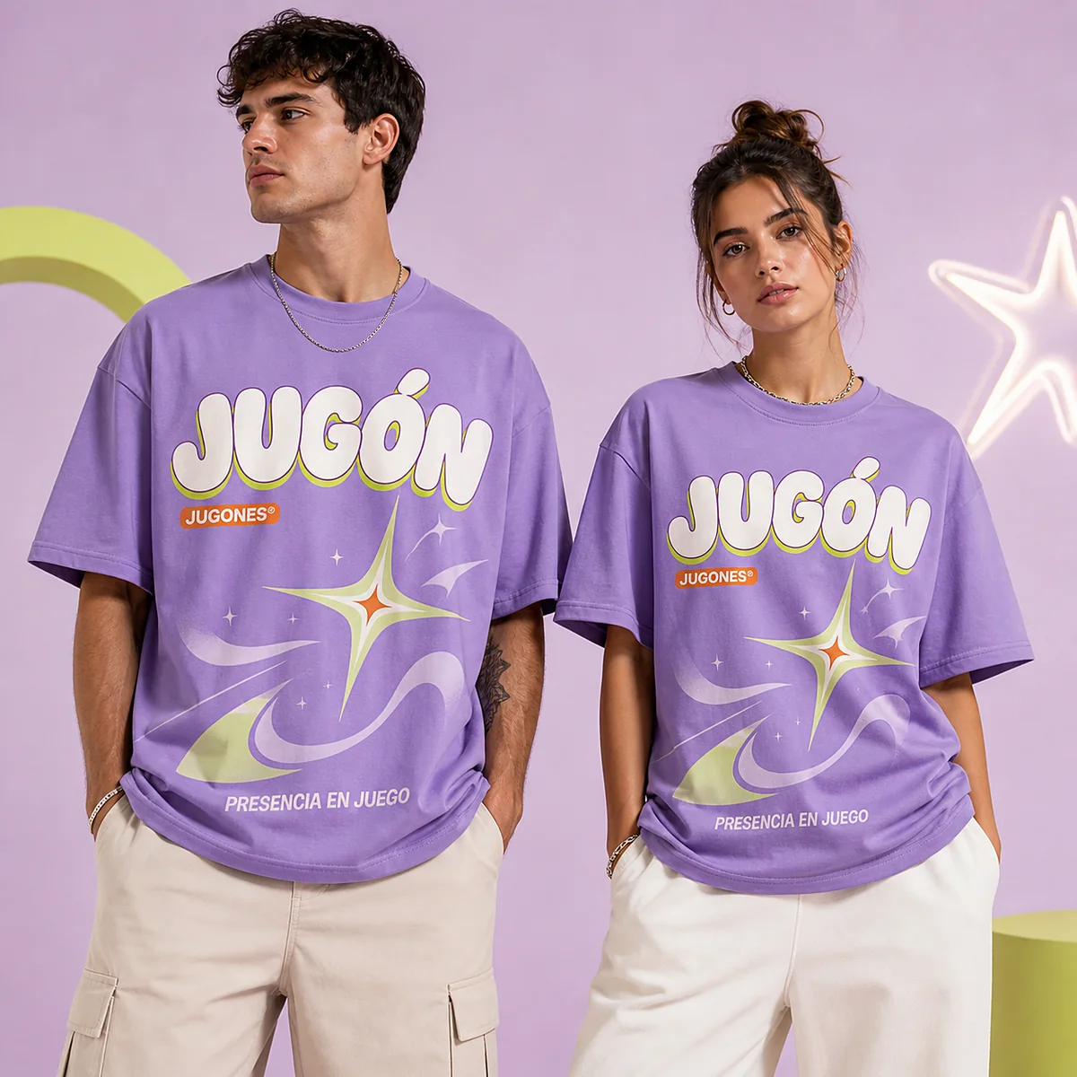 Camiseta Aura Club llevada en corte jugón y jugona