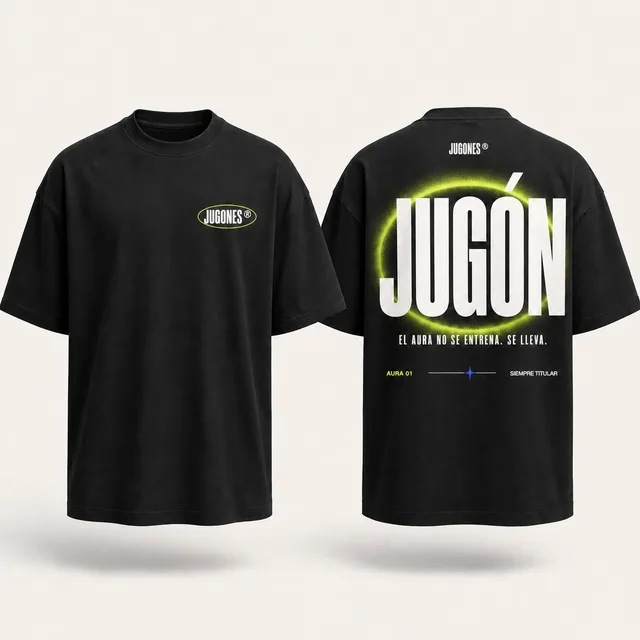 Campaña Aura 01: camiseta Aura Minimal llevada en los dos cortes, jugón y jugona