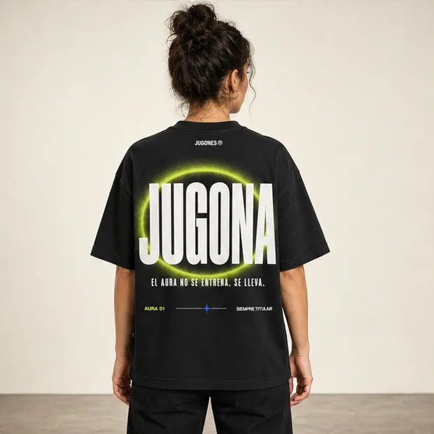 Camiseta Aura Eclipse, corte jugona, vista trasera