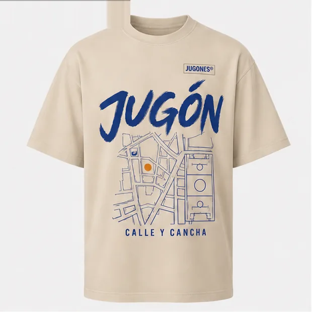Camiseta Aura Local en Arena, vista delantera con la palabra JUGÓN