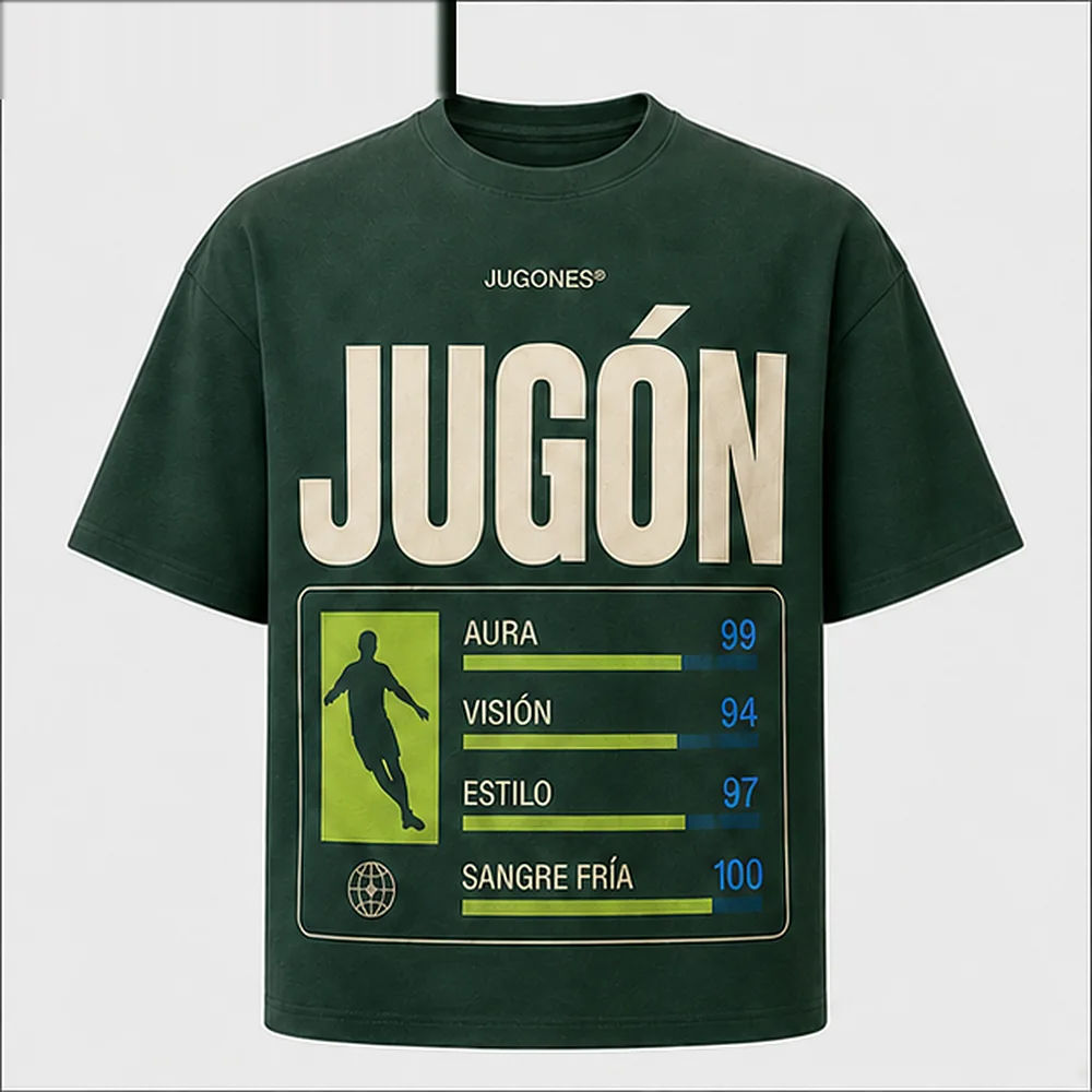 Camiseta Estadísticas, corte jugón, vista delantera